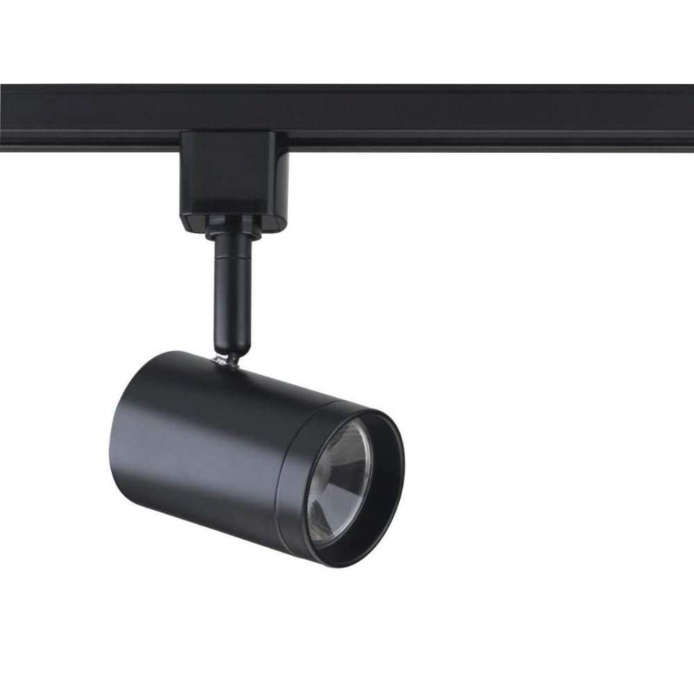 Nuvo 12W Black LED Small Cylinder Track Lighting Head