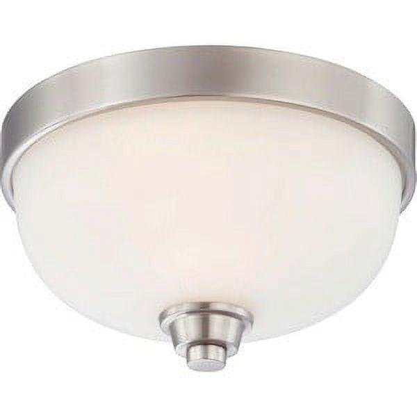 Helium Brushed Nickel 11.25" Wide Flush Mount Ceiling Light