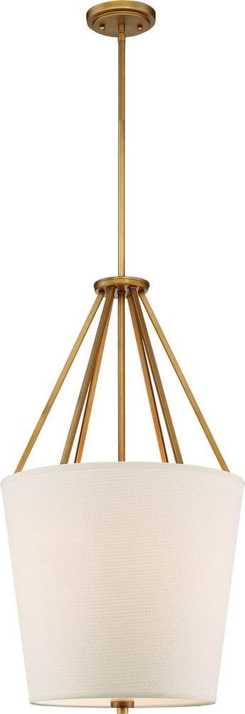 Nuvo Lighting 60/5844 3 Light 17" Wide Pendant - Brass