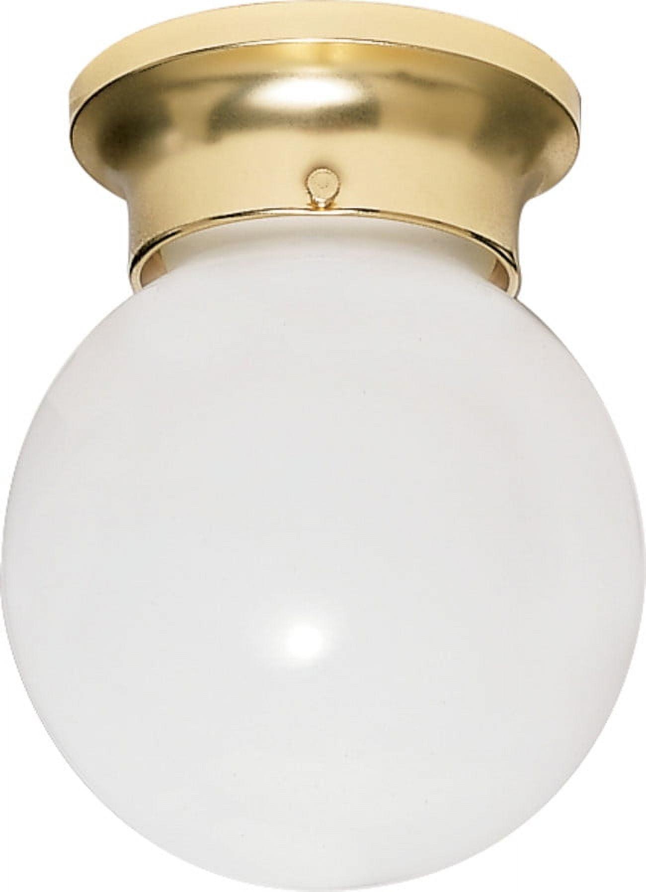 Nuvo Lighting 60/6008 6" Wide Flush Mount Globe Ceiling Fixture - Brass