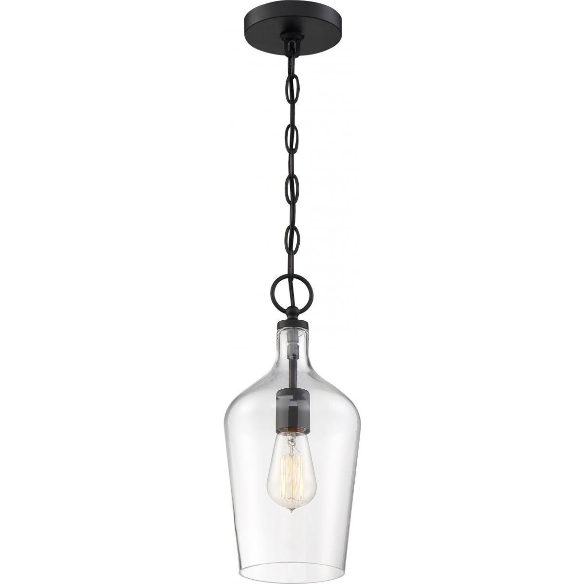 Nuvo Lighting 60/6748 Hartley 7" Wide Mini Pendant - Black