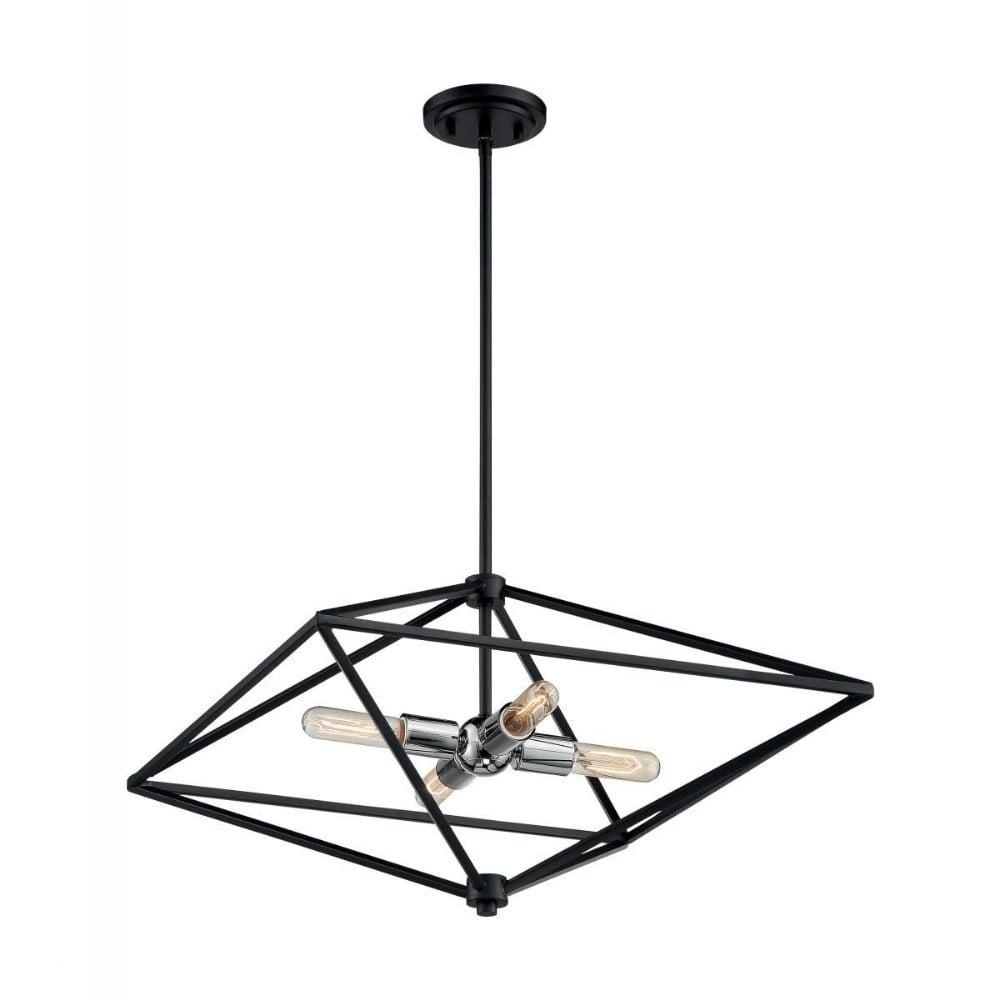 Nuvo Lighting 60/7009 Legend 4 Light 22" Wide Pendant - Black