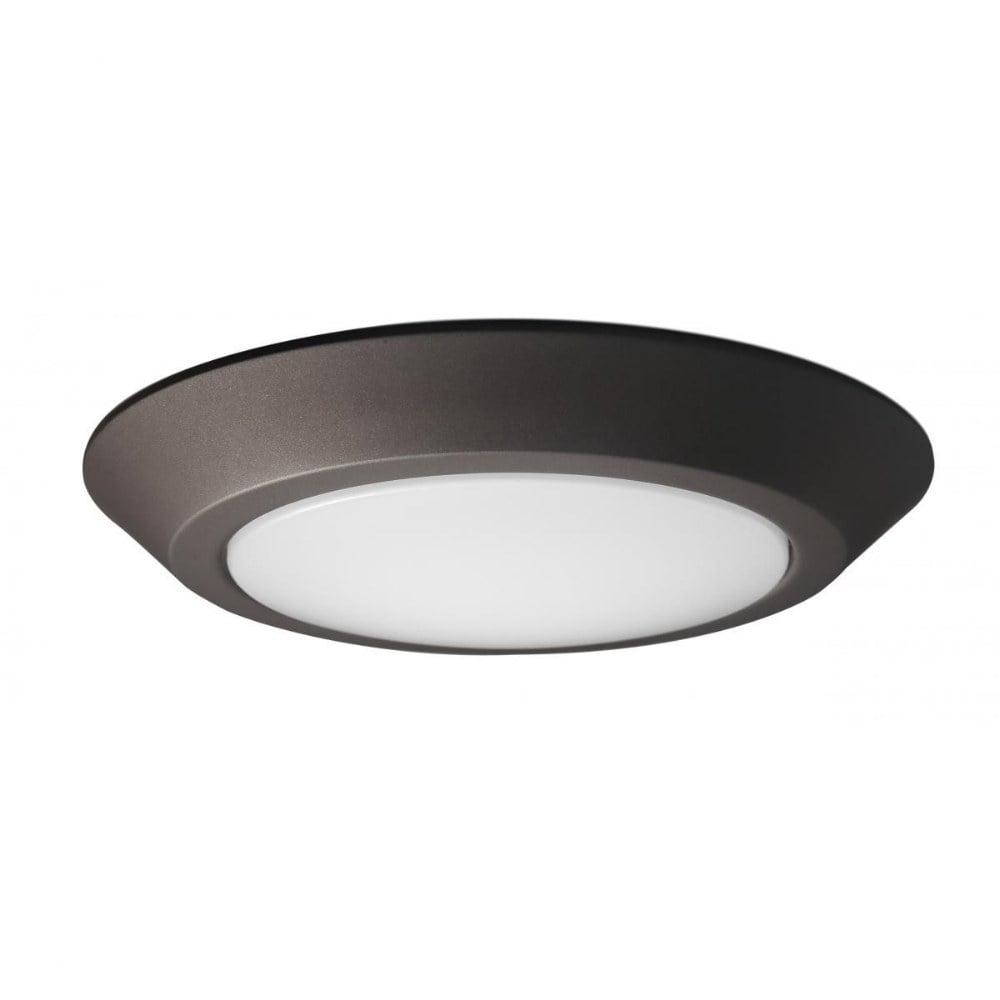 Mahogany Bronze 10" LED Flush Mount Ceiling Light