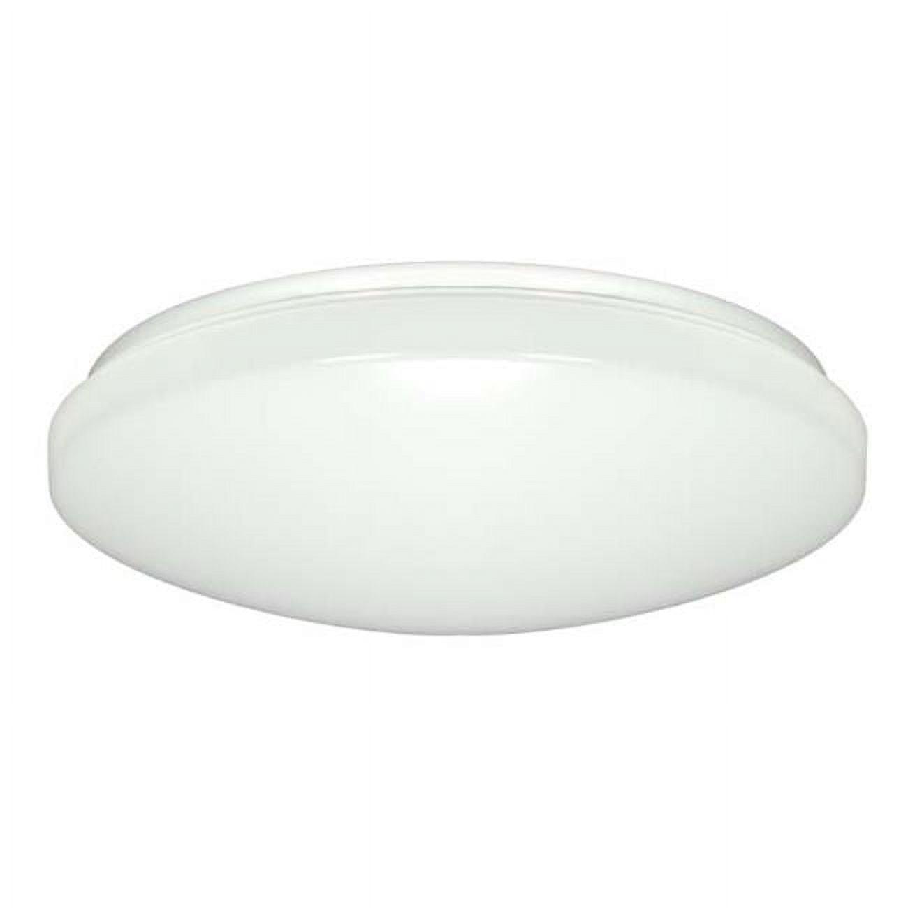 Satco White Acrylic LED Flush Mount Ceiling Light Fixture