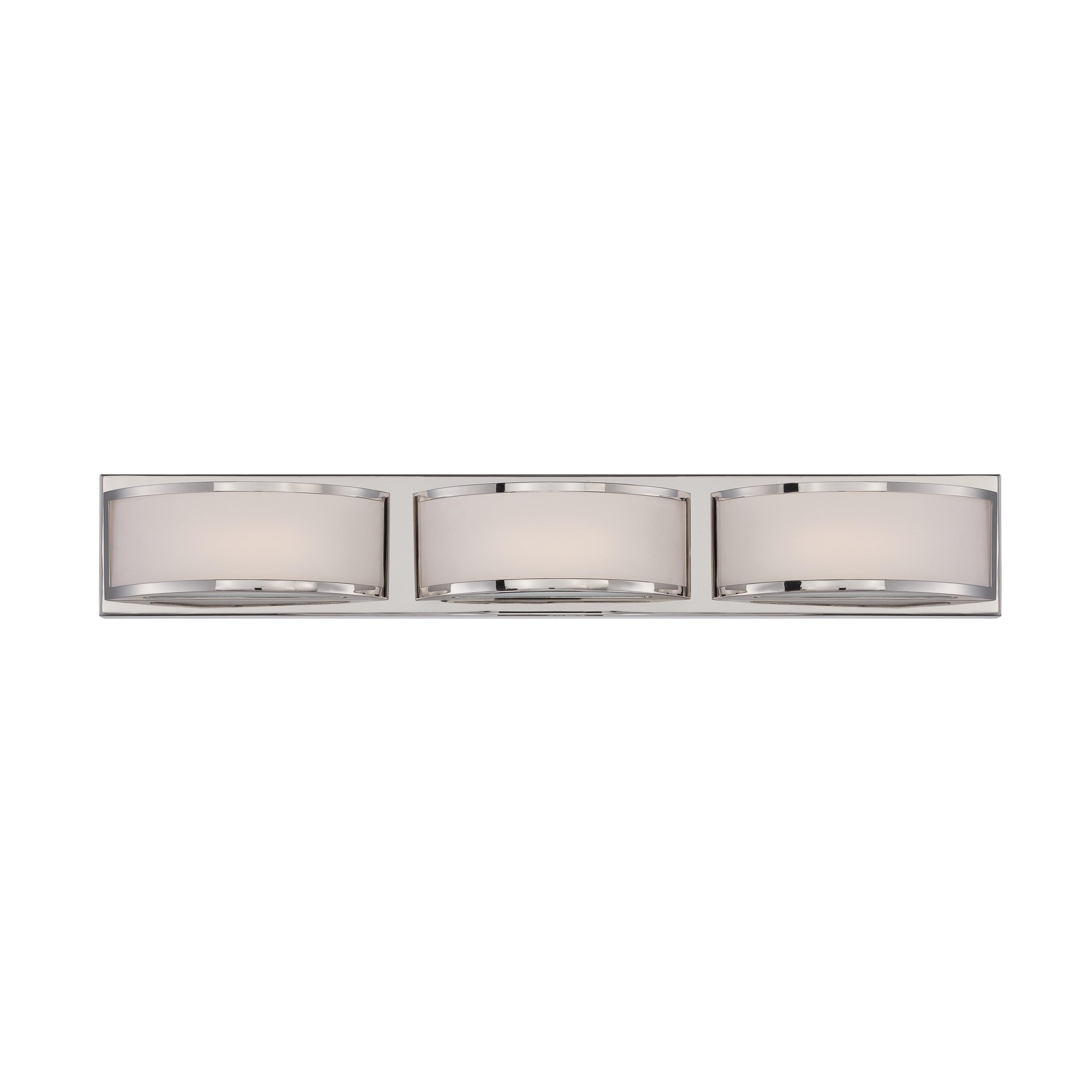 Mercer Nickel 28" LED Bathroom Vanity Light