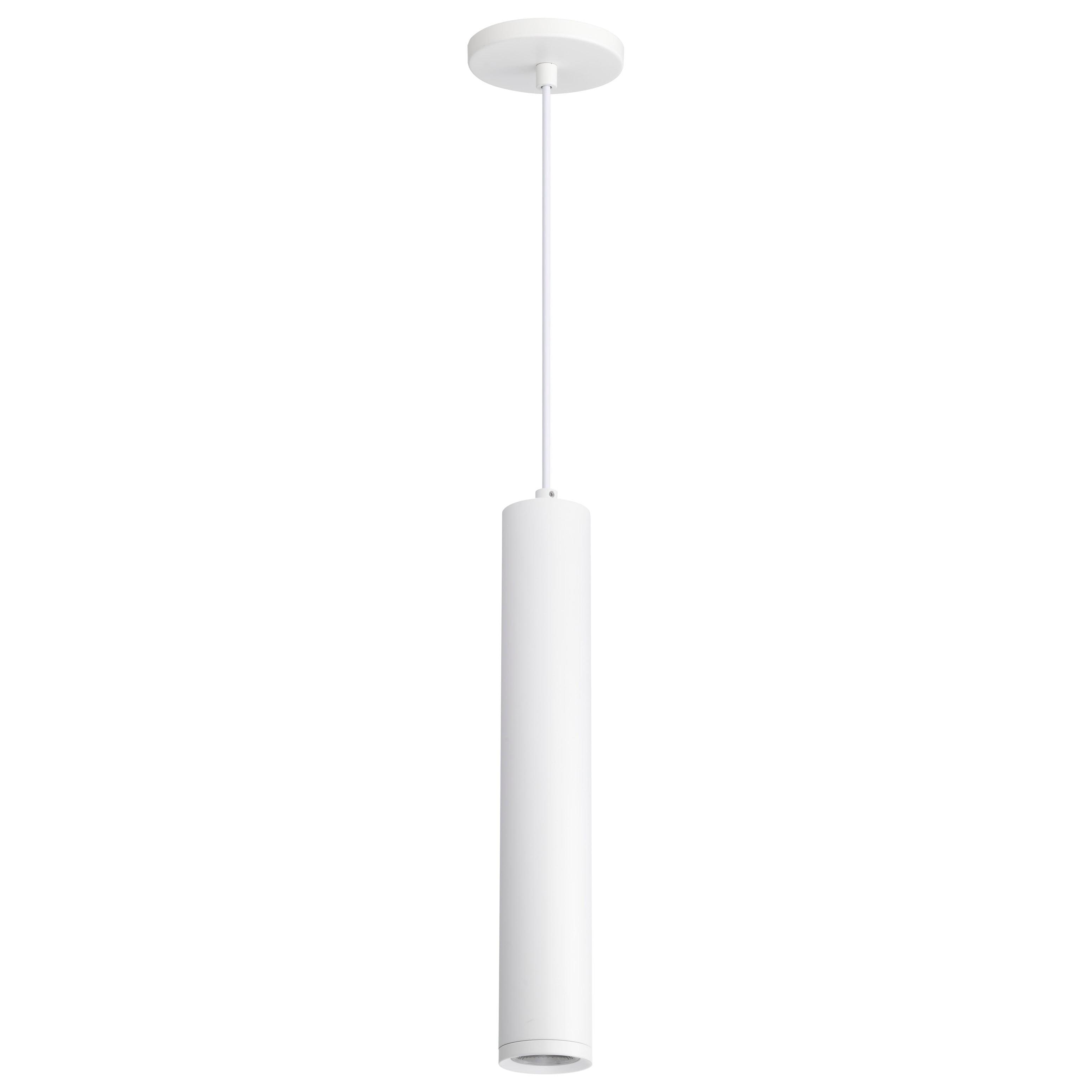 Matte White Aluminum LED Indoor/Outdoor Pendant Light