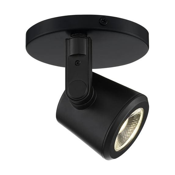 62/1107-Nuvo Lighting-4.75 Inch 12W 1 LED Monopoint Flush Mount-Black Finish