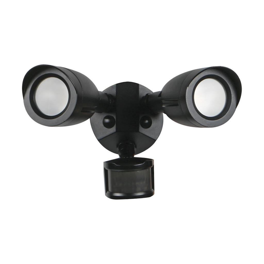 Nuvo 2 - Head LED Hardwired Dusk to Dawn Outdoor Security Flood Light with Motion Sensor