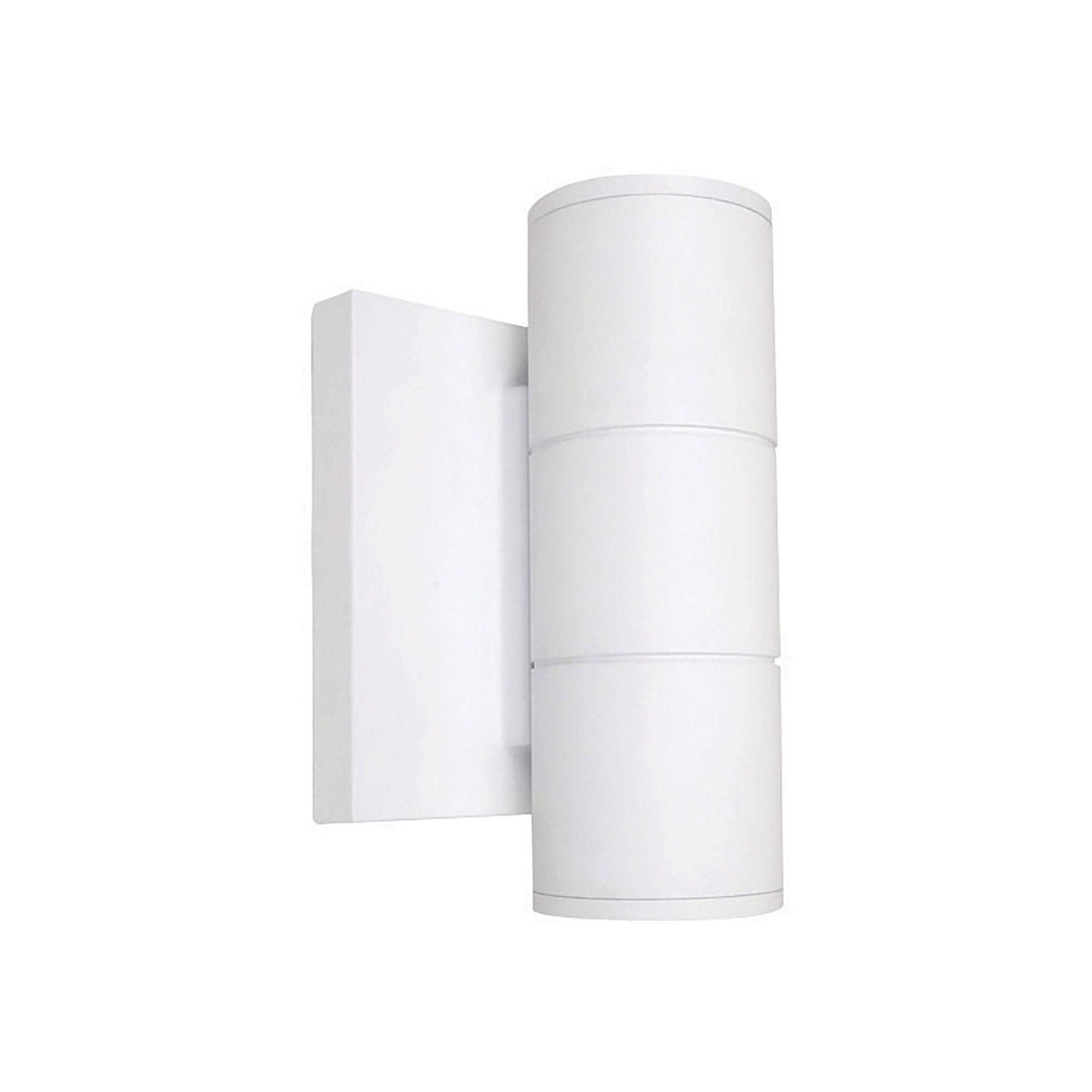 Nuvo Lighting 68086 - 2 Light LED Small Up and Down Sconce Fixture White Finish 10W 120/277V Outdoor Sconce LED Fixture