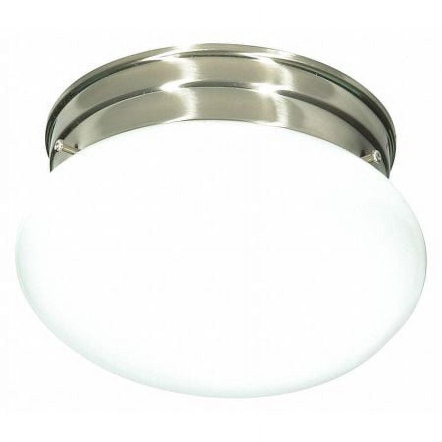 Nuvo Lighting 76/601 1 Light 7-1/2" Wide Flush Mount Bowl Ceiling Fixture - Nickel