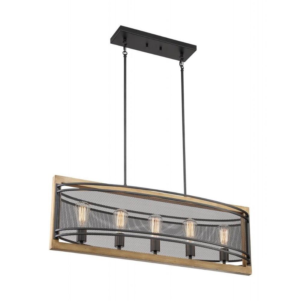 Nuvo Lighting - Atelier-5 Light Island in Vintage Style-12 Inches Wide by 12