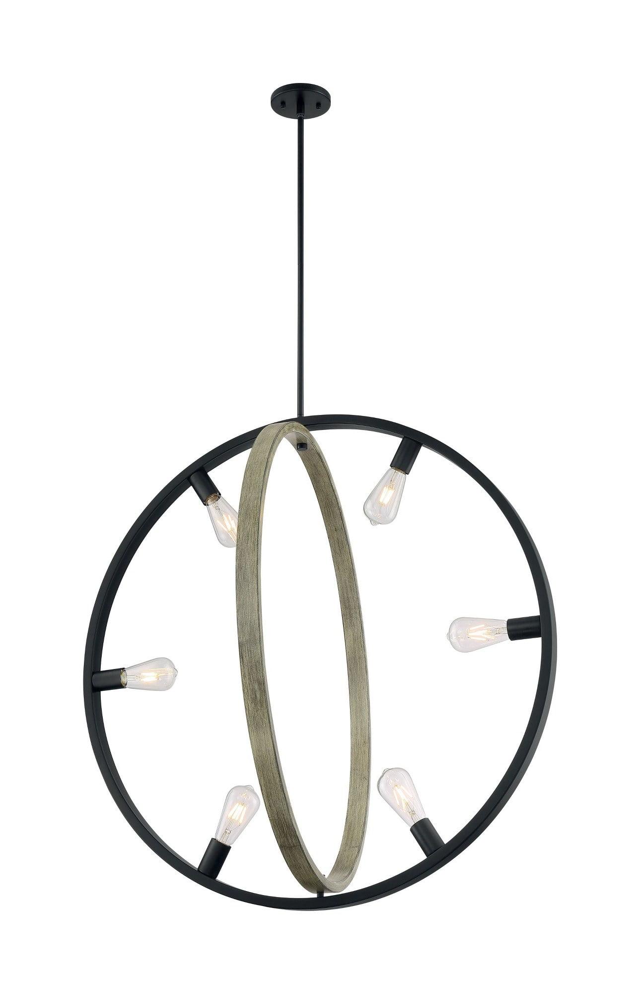Nuvo Lighting - Augusta-6 Light Pendant in Mid-Century Modern Style-33.63 Inches
