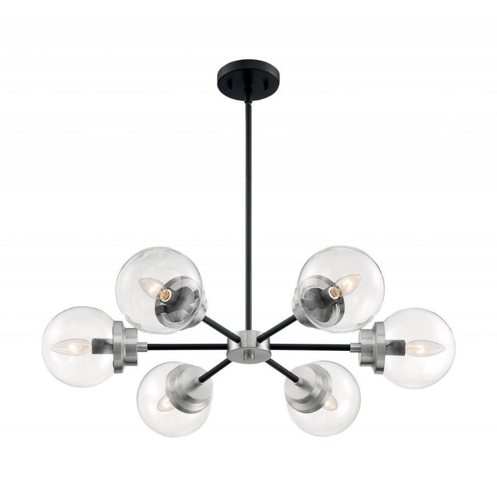 Nuvo Lighting - Axis-6 Light Chandelier in Industrial Style-29.63 Inches Wide by