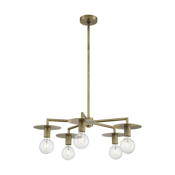 Nuvo Lighting - Bizet-5 Light Chandelier in Traditional Style-28 Inches Wide by