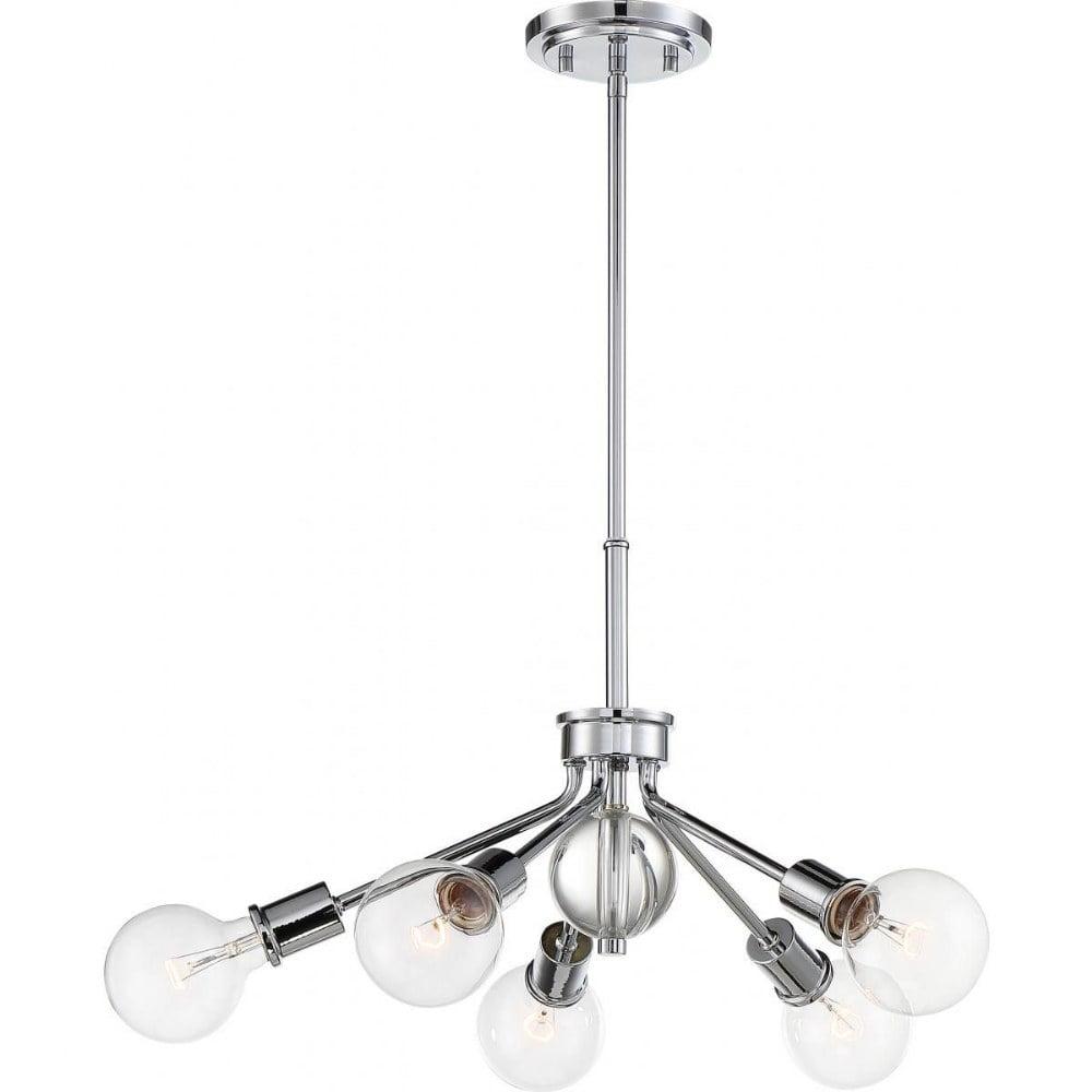 Nuvo Lighting - Bounce-5 Light Pendant in Transitional Style-27 Inches Wide by
