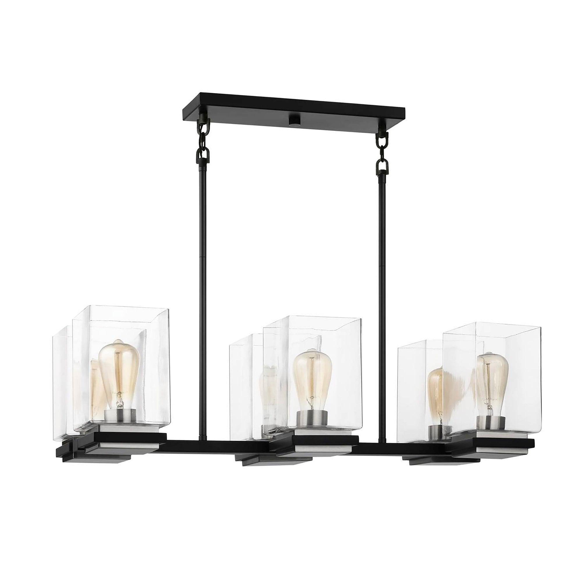 60/7657-Nuvo Lighting-Crossroads - 6 Light Island In Contemporary Style-8.63 Inches Tall and 12.5 Inches Wide