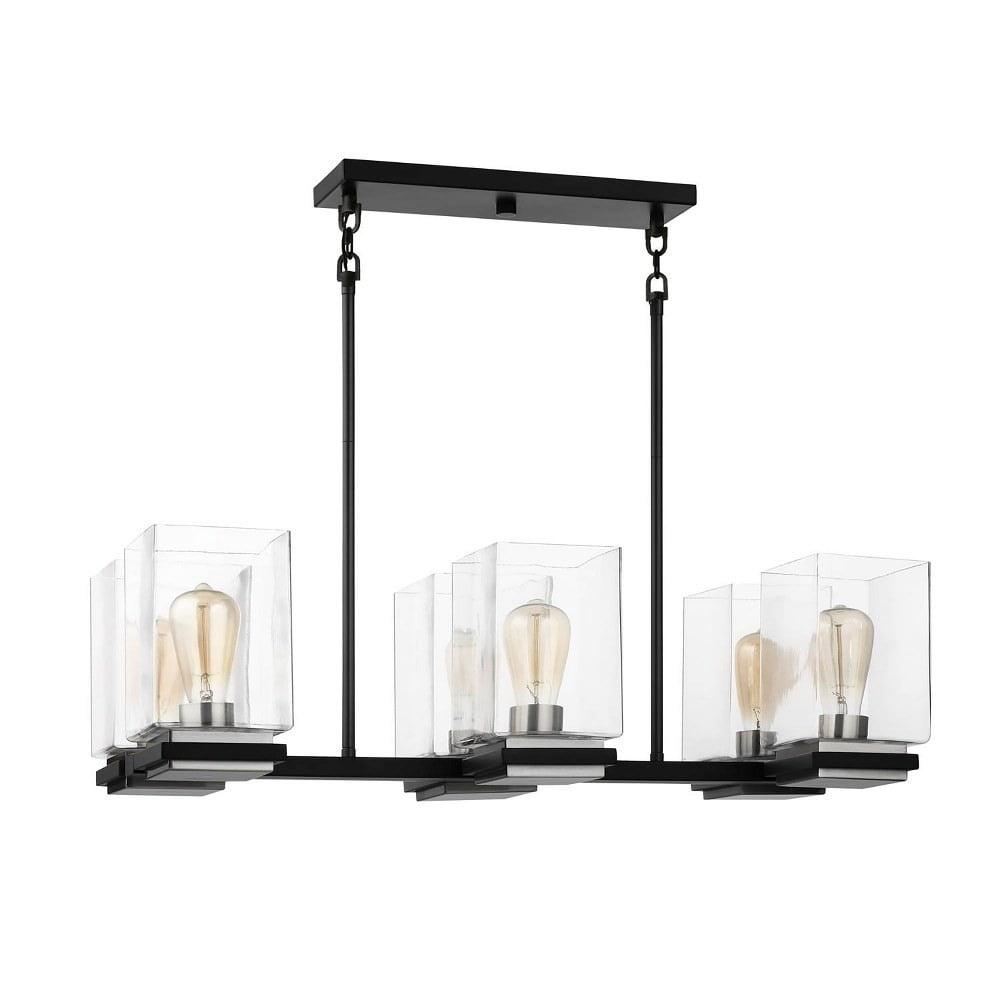 60/7657-Nuvo Lighting-Crossroads - 6 Light Island In Contemporary Style-8.63 Inches Tall and 12.5 Inches Wide
