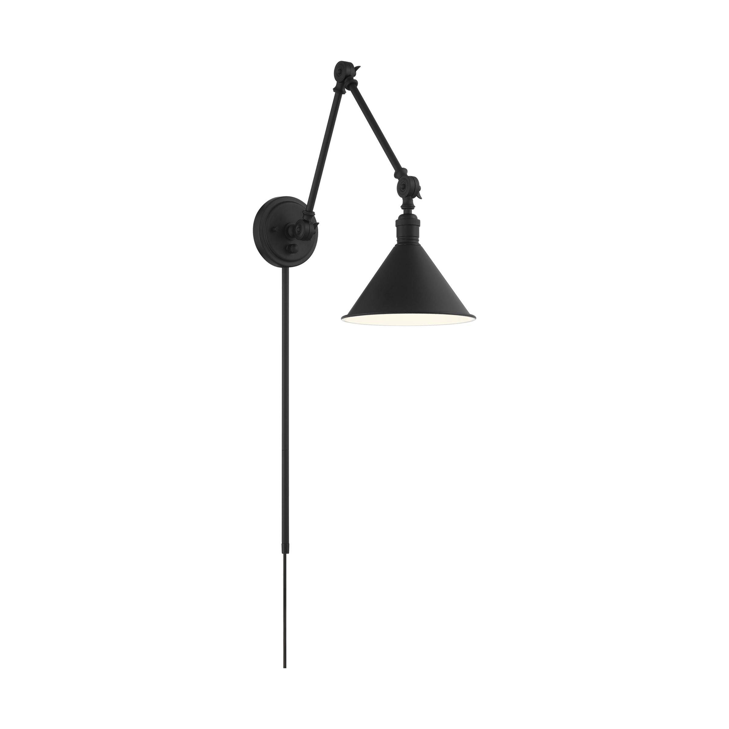 Delancey Matte Black Swing Arm Lamp with Multi-Position Arms