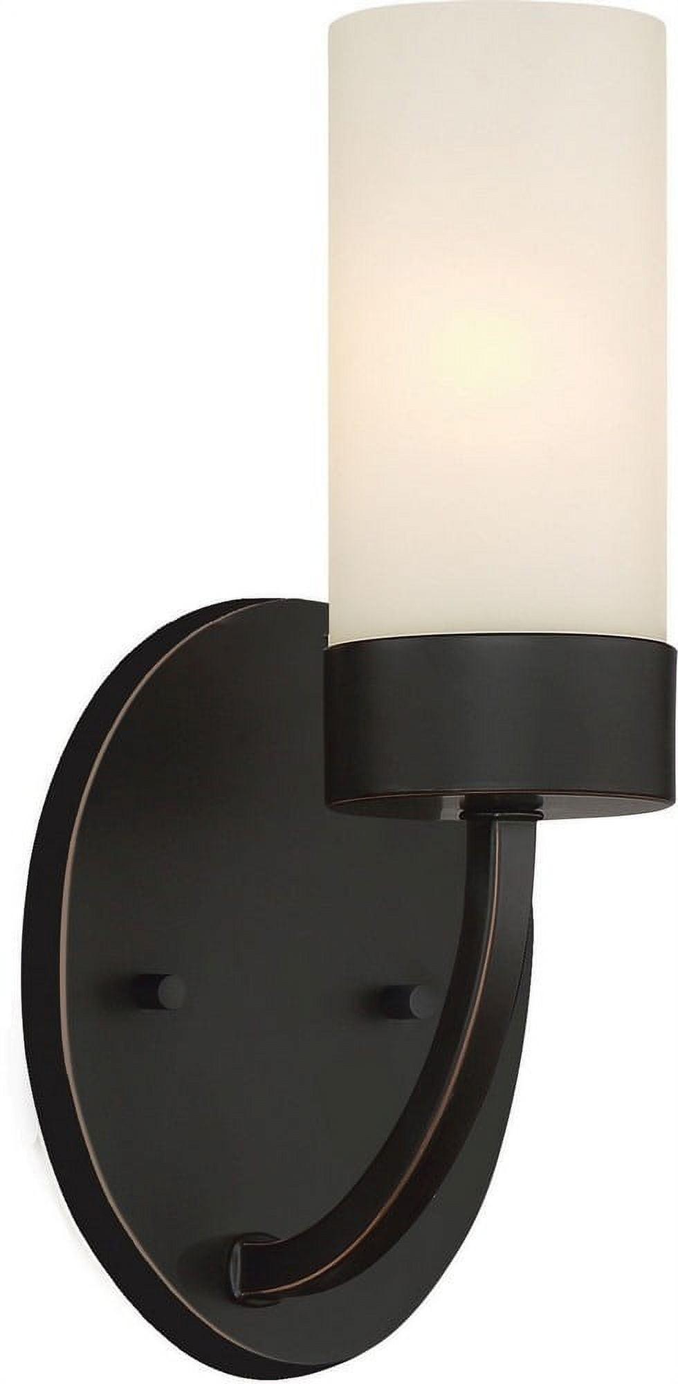 Denver Cylinder Vanity Sconce in Mahogany Bronze - 4.63"W x 10.13"H