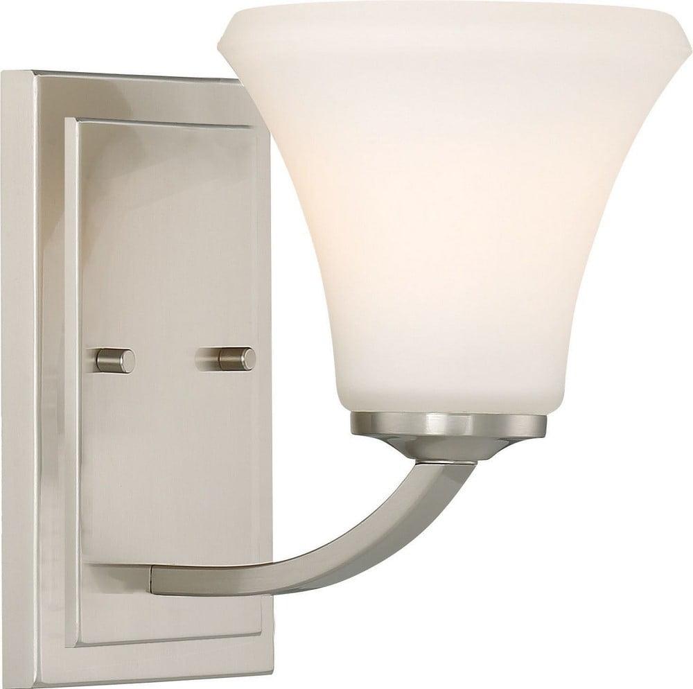 Fawn Brushed Nickel Direct Wired 8.75" Vanity Wall Sconce