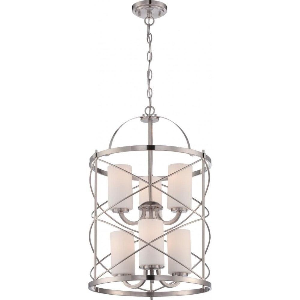 Nuvo Lighting - Ginger-Six Light 2-Tier Chandeliers -16 Inches Wide by 24.63