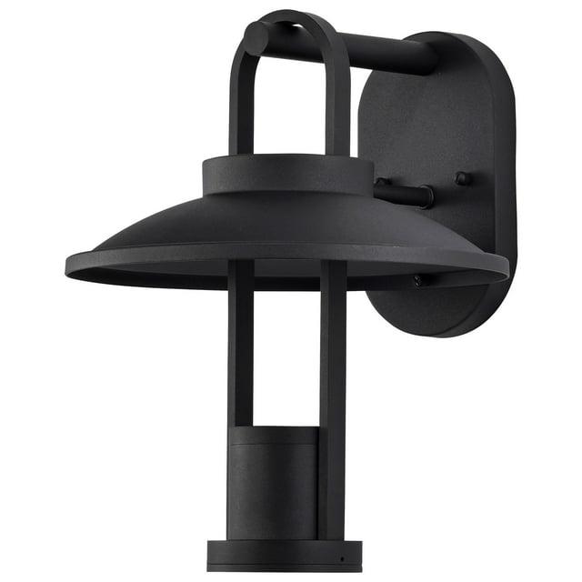 Nuvo Lighting Harriman 12W LED Large Wall Lantern Matte Black with Aluminum Shade