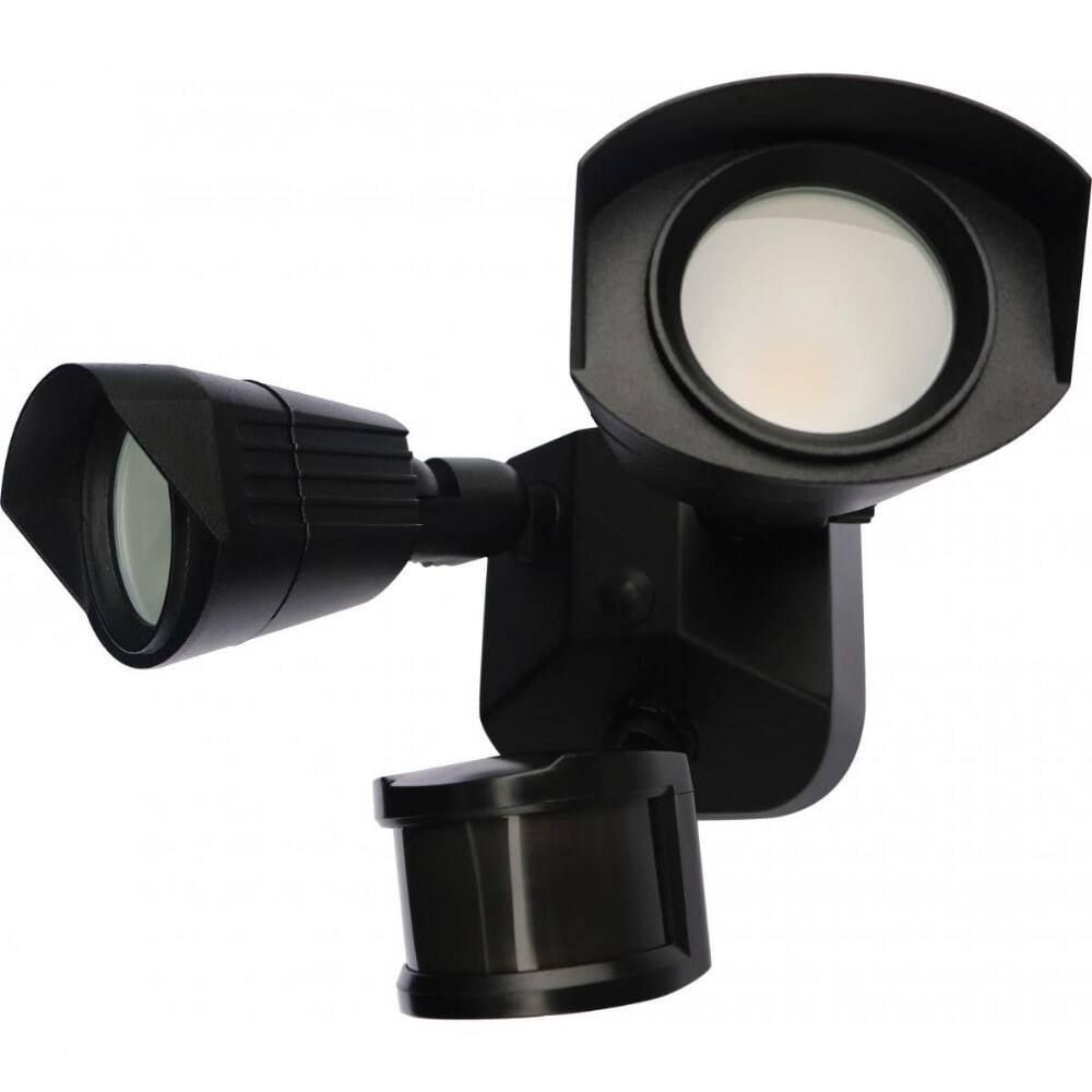 Nuvo 2 - Head LED Hardwired Dusk to Dawn Outdoor Security Flood Light with Motion Sensor