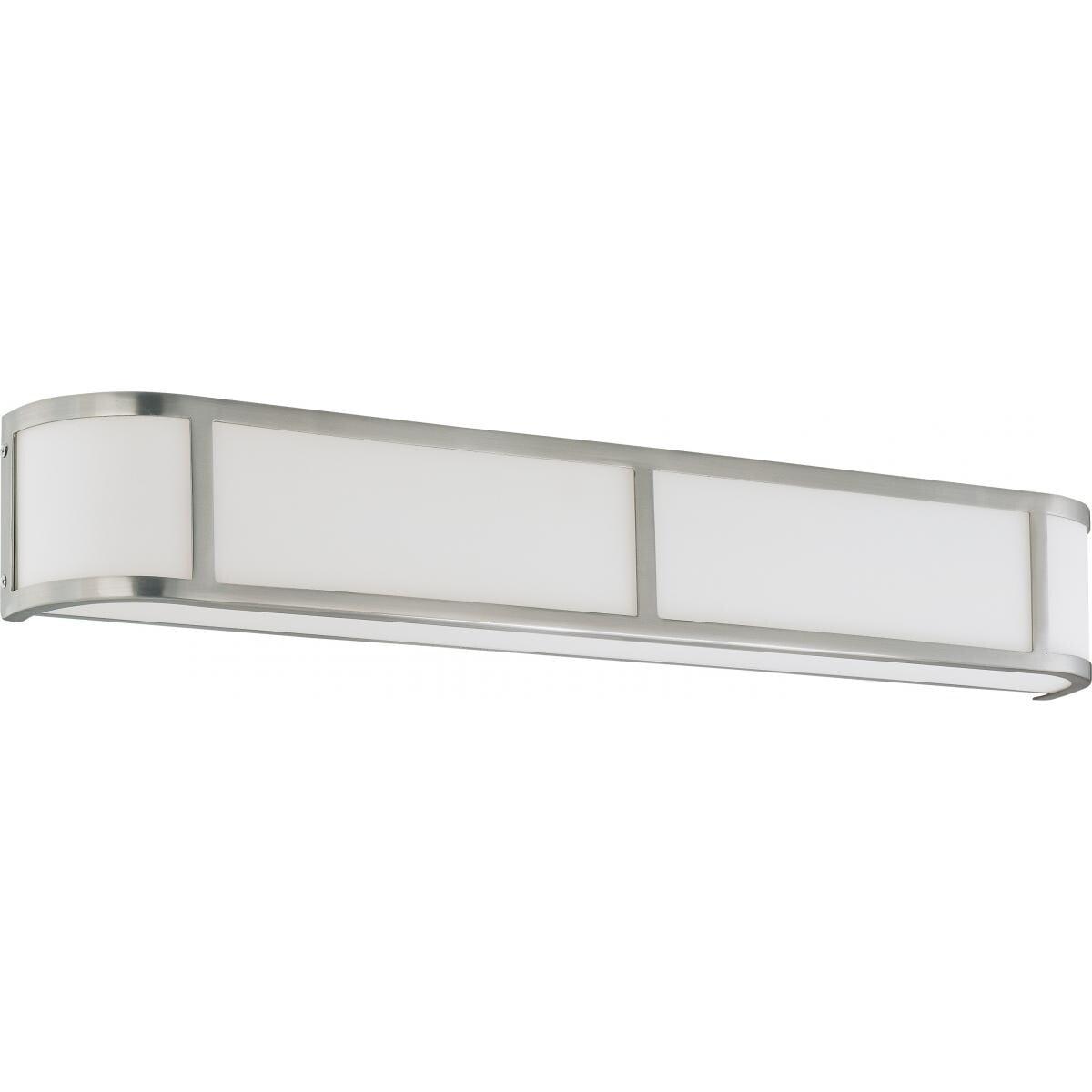 Brushed Nickel 32" Rectangular Wall Sconce