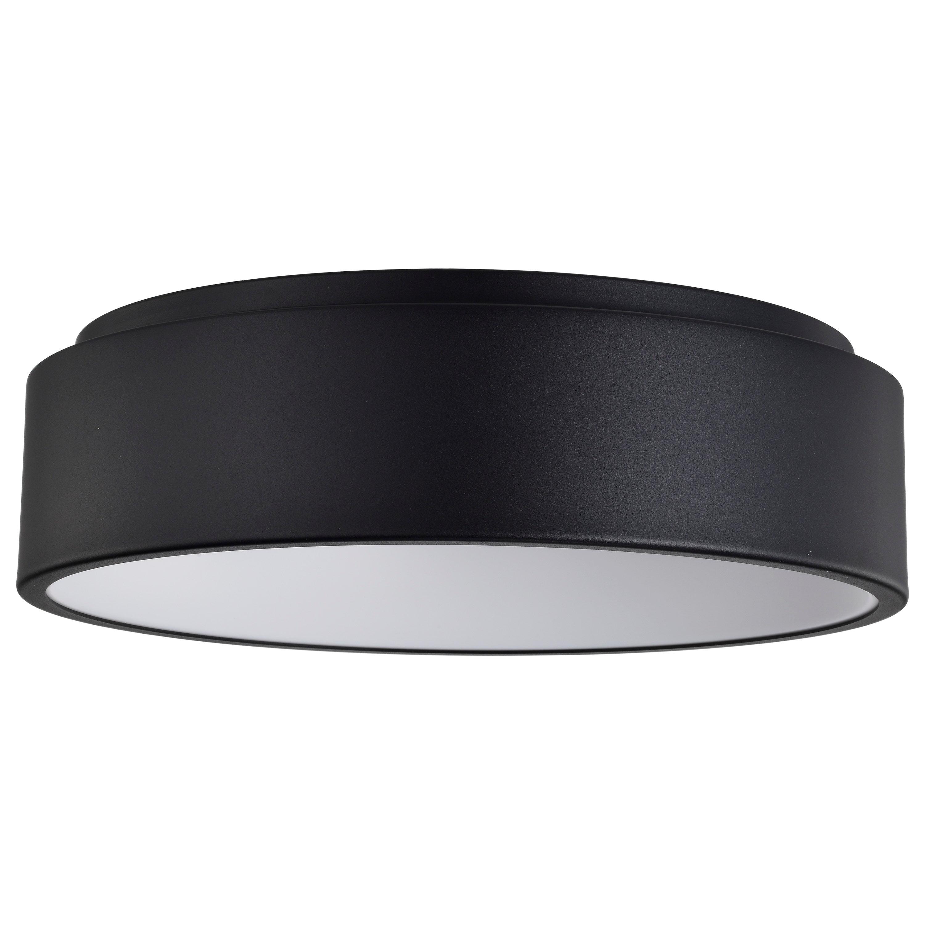 Orbit Modern Black Acrylic LED Flush Mount Light