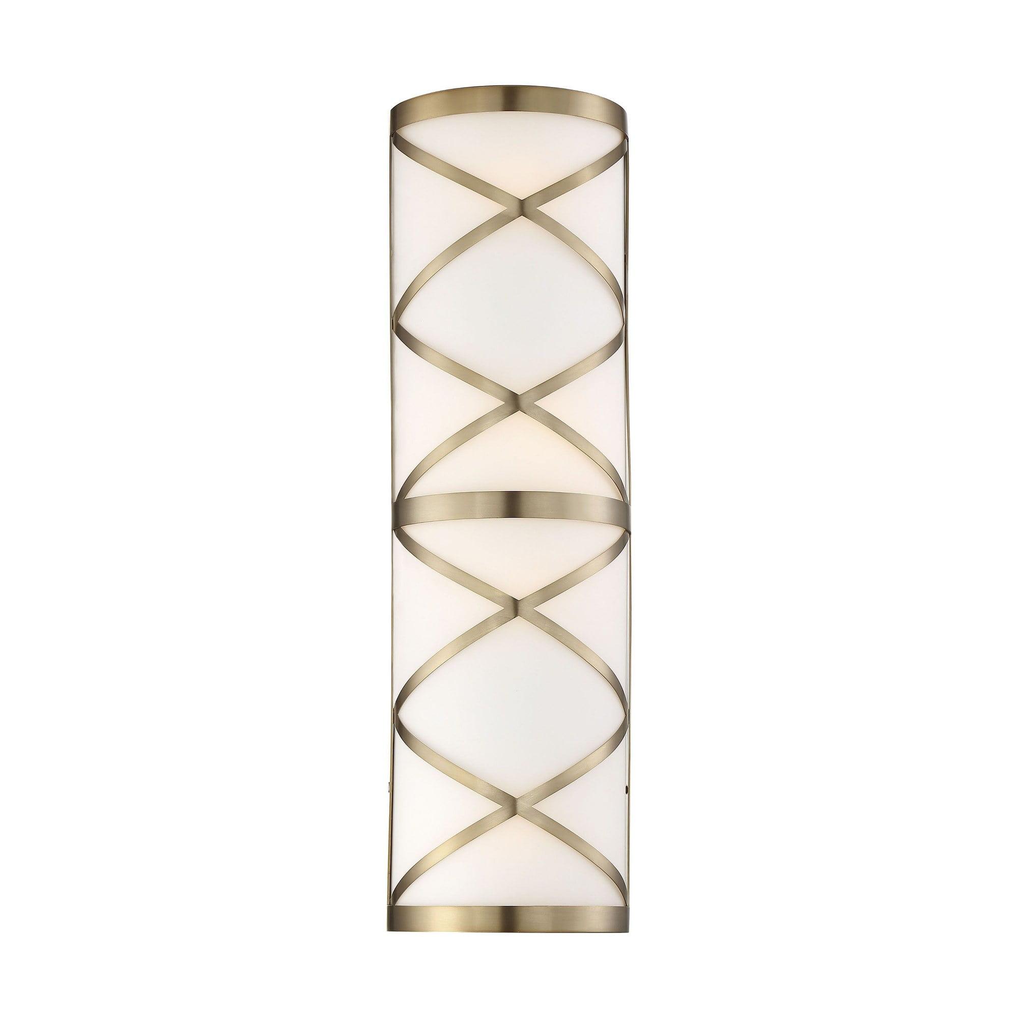 60/6844-Nuvo Lighting-Sylph-4 Light Bath Vanity-7 Inches Wide by 24 Inches High-Burnished Brass Finish