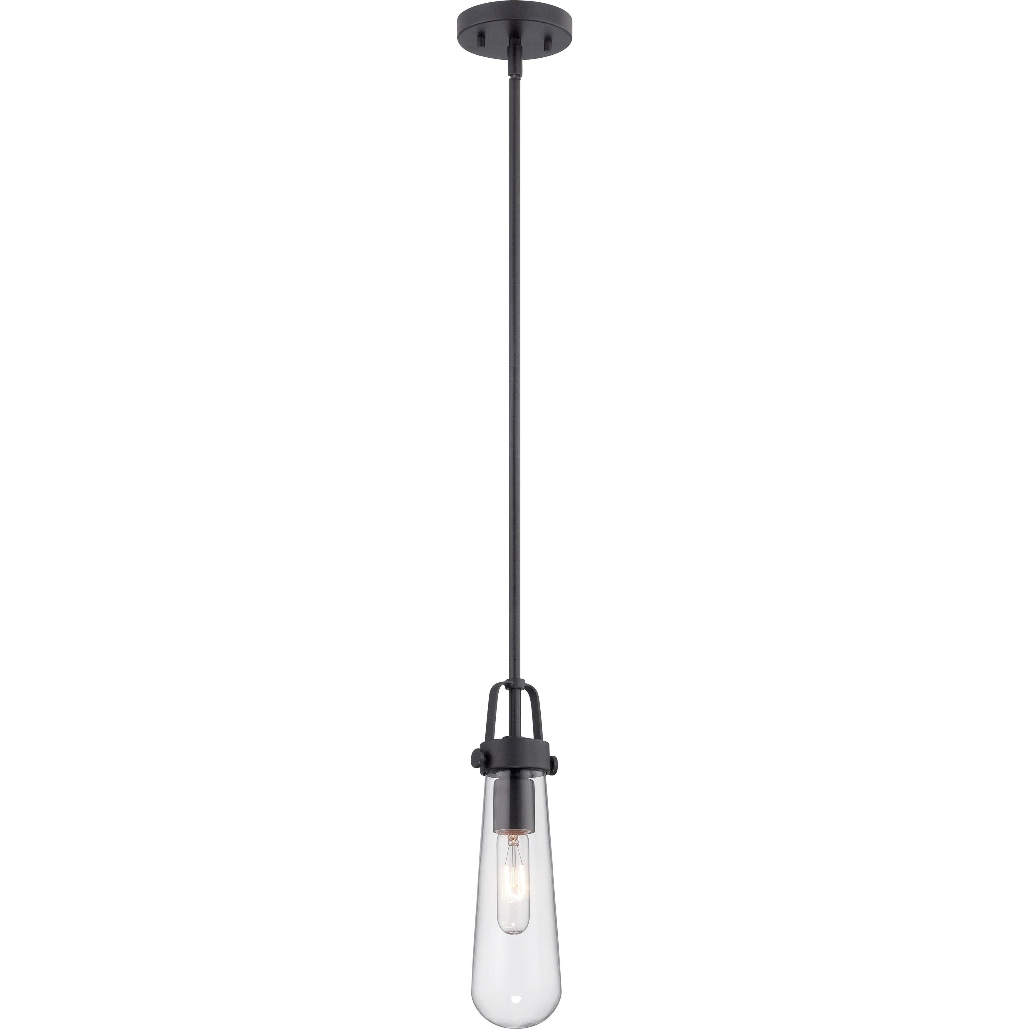 Nuvo Mini Pendant Fixture,1L,Clear Bronze 60-5362