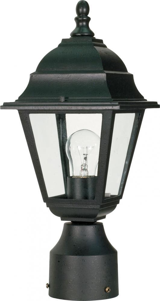 Briton Black Steel 14" Outdoor Post Lantern