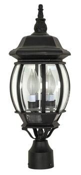 Nuvo 60-899 - Central Park - 3 Light - 21" - Post Lantern - w/ Clear Beveled Glass