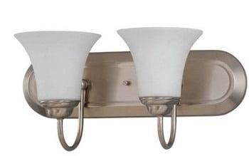 60/1833-Nuvo Lighting-Dupont-Two Light Vanity-13 Inches Wide by 8 Inches High