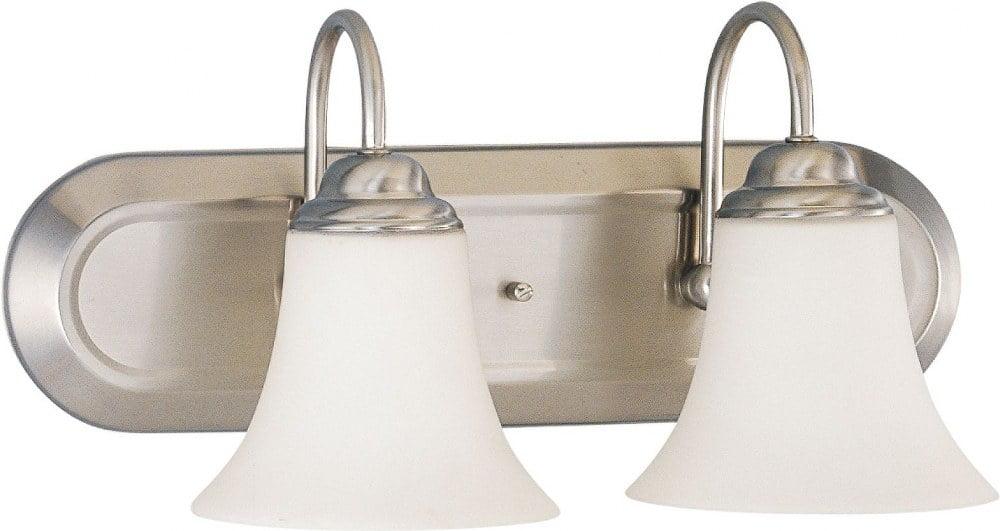60/1833-Nuvo Lighting-Dupont-Two Light Vanity-13 Inches Wide by 8 Inches High