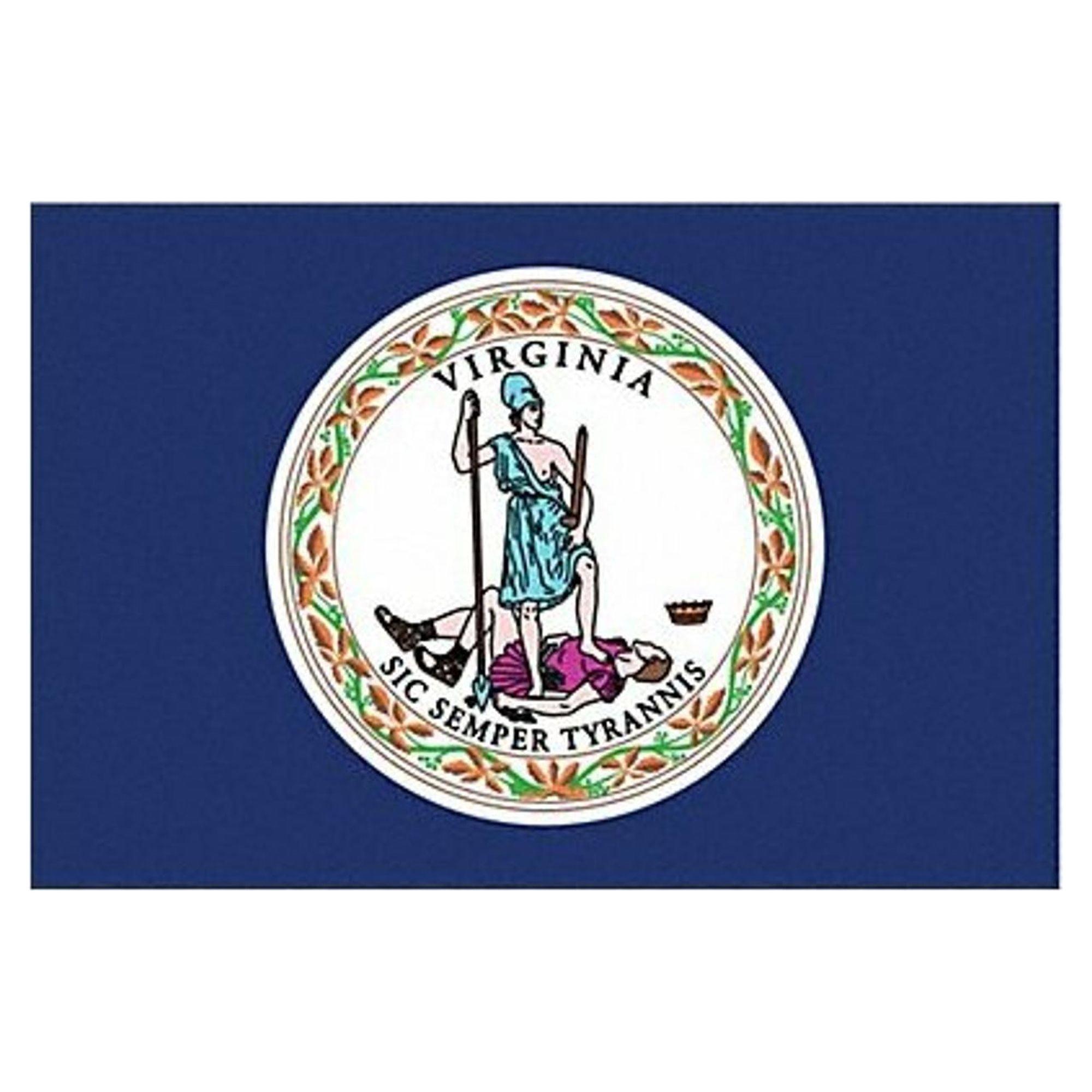 Nylglo Virginia State Flag,3x5 Ft 145660