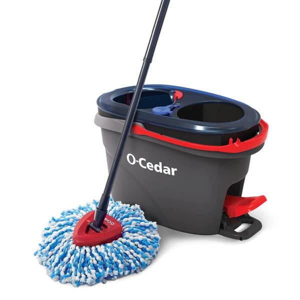 O-Cedar EasyWring RinseClean Spin Mop with Dual-Chamber Bucket