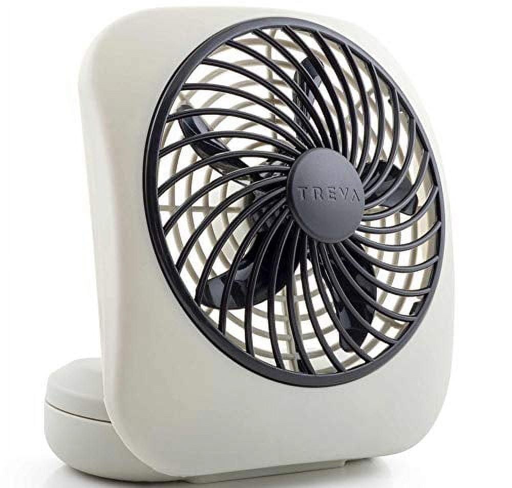 O2COOL Treva 5 Inch Battery Powered Portable Desk Fan - Gray