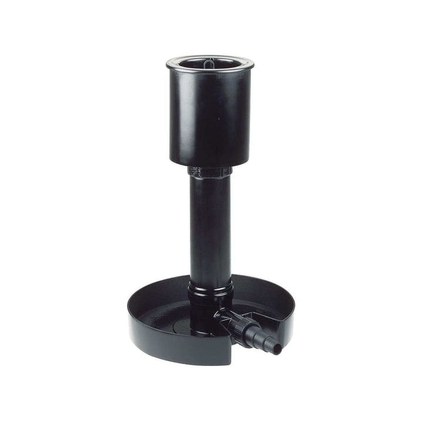 Black Adjustable In-Pond Surface Skimmer with Mesh Filter