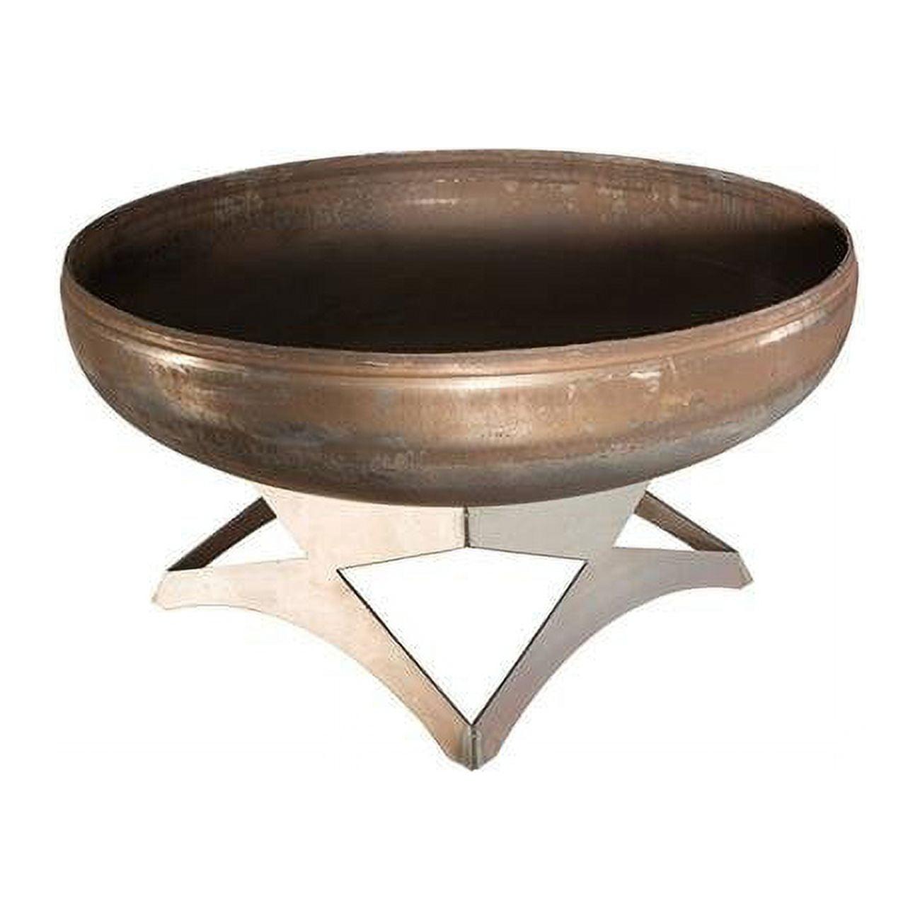 OF24LTY-HB 24 dia. Liberty Natural Steel Hollow Base Fire Pit