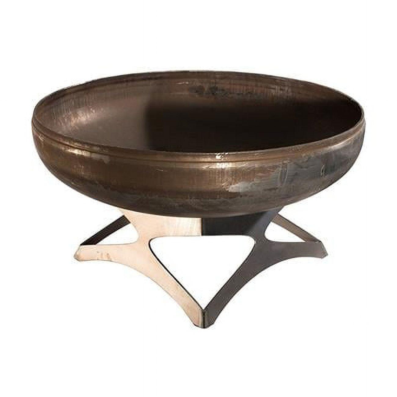 OF24LTY-HB 24 dia. Liberty Natural Steel Hollow Base Fire Pit