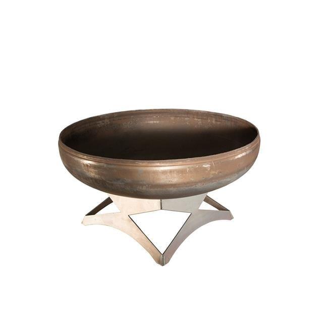 OF30LTY-CB 30 dia. Liberty Natural Steel Curved Base Fire Pit