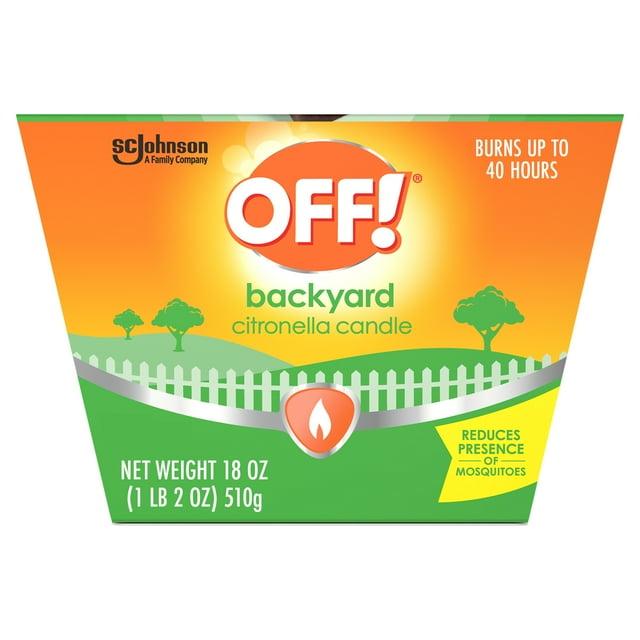 OFF! 18oz Citronella Candle Outdoor Bug Deterrent Mosquito Candle - 18oz