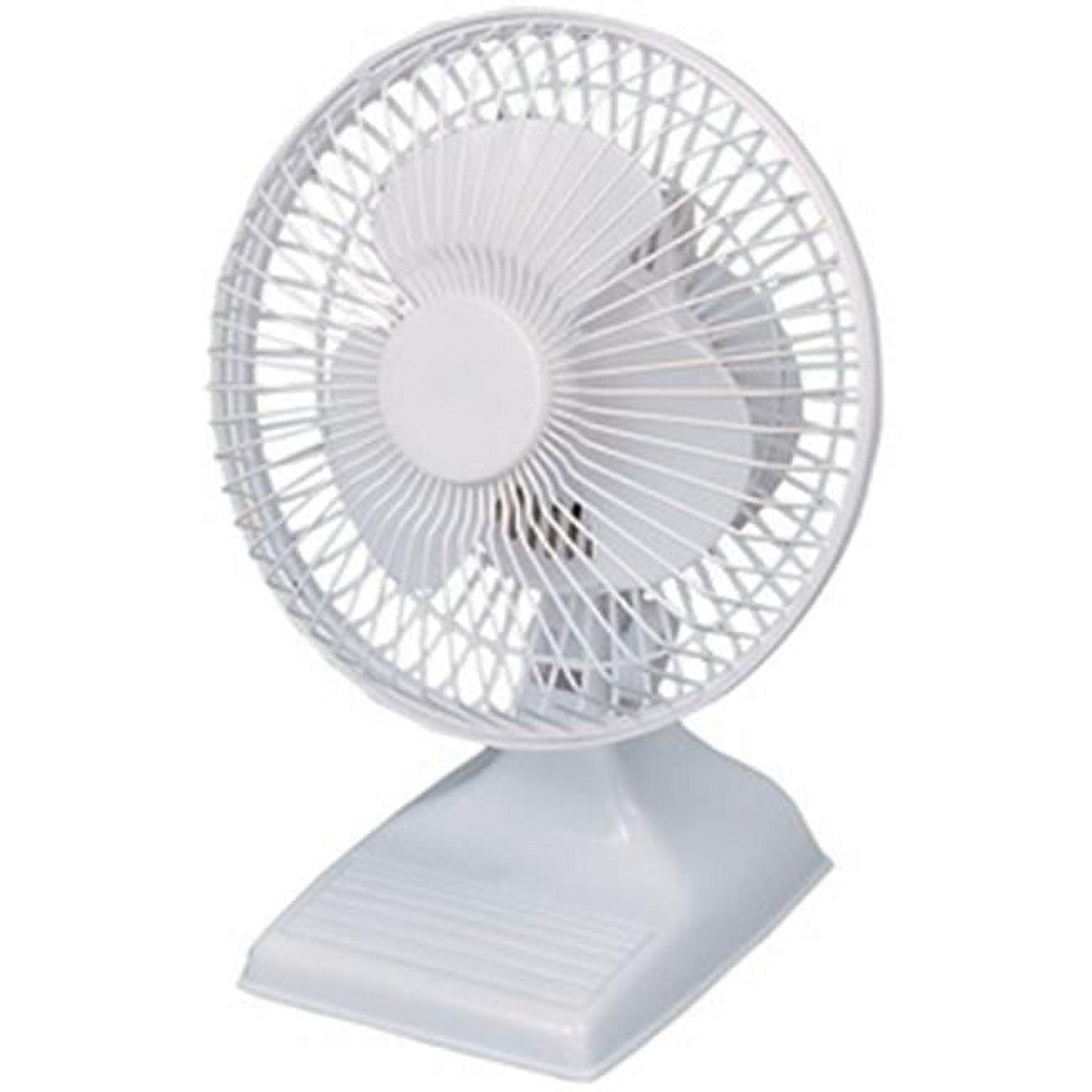 Optimus 6 inch Personal Table Fan in White