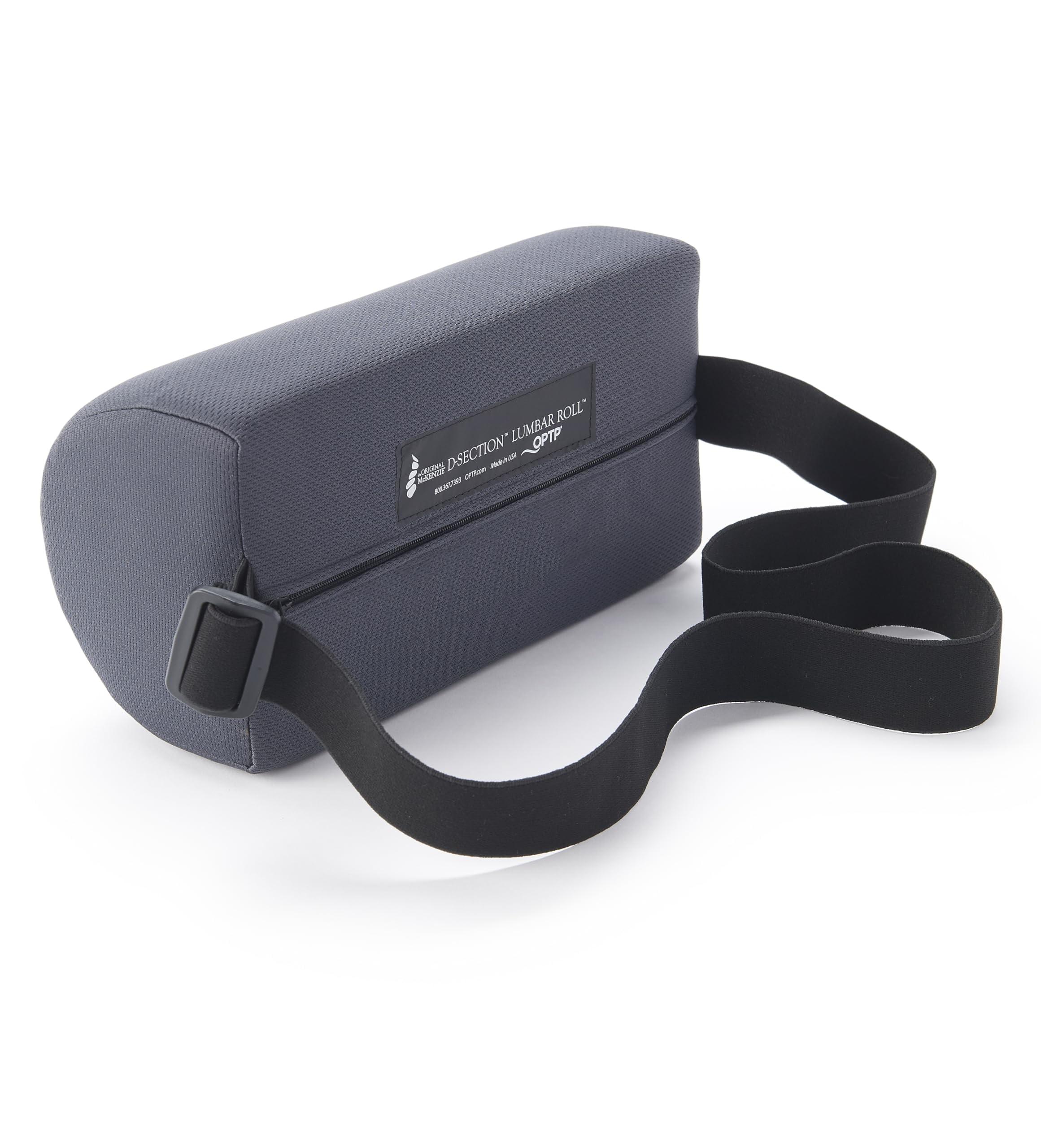 OPTP The Original McKenzie D-Section Lumbar Roll – USA Made Low Back Lumbar Support Pillow for Office, Back Pillow for Car and Travel