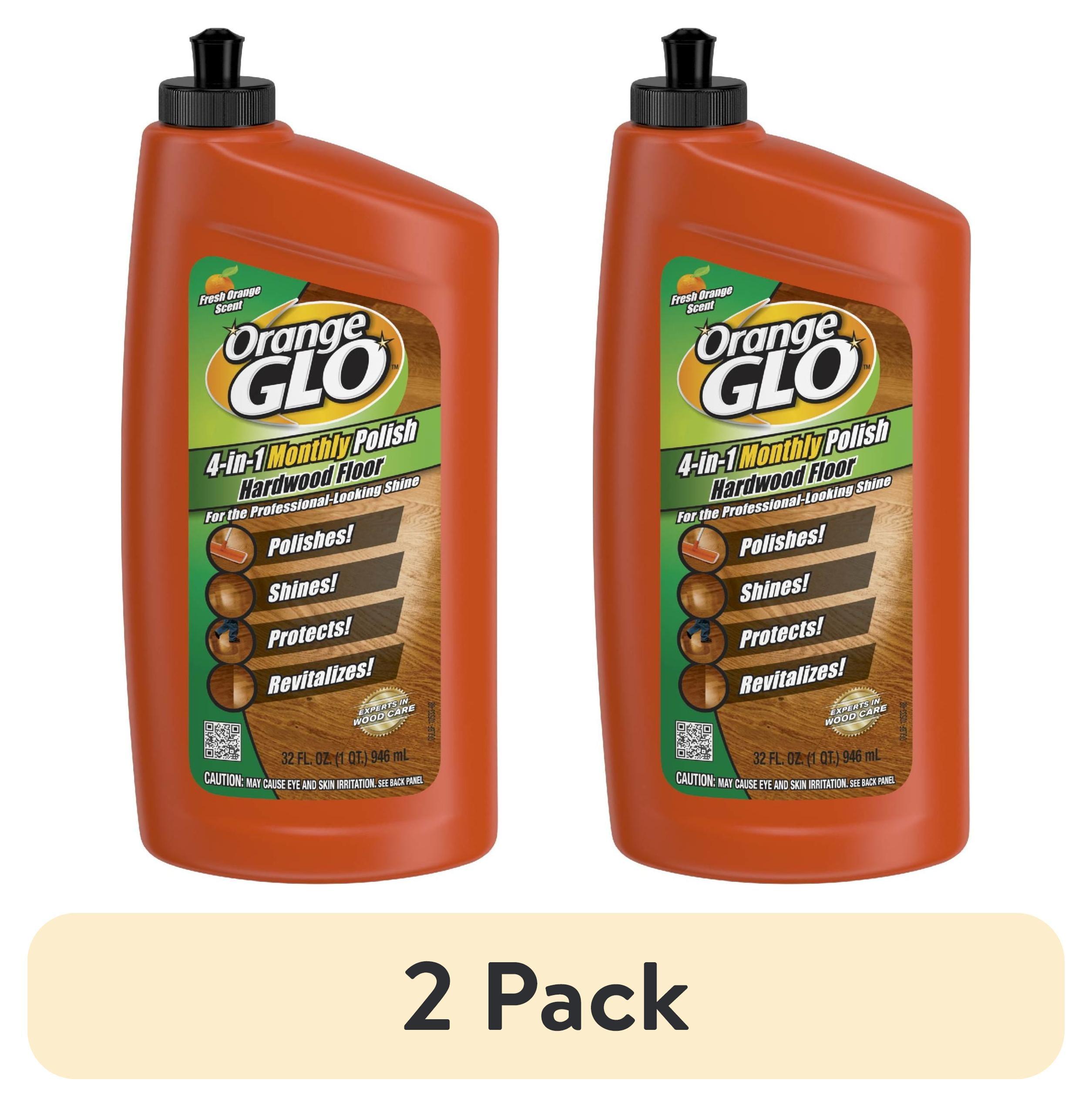 Pack of 2 Orange Glo Fresh Orange Scent 4-in-1 Monthly Polish Hardwood Floor, 24 fl oz