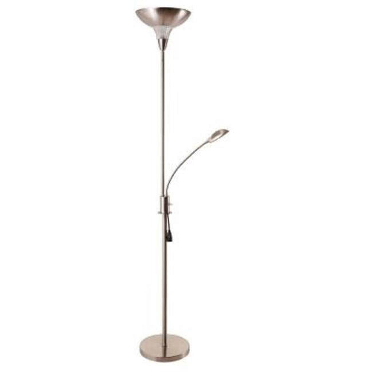 72'' Silver Torchiere Floor Lamp