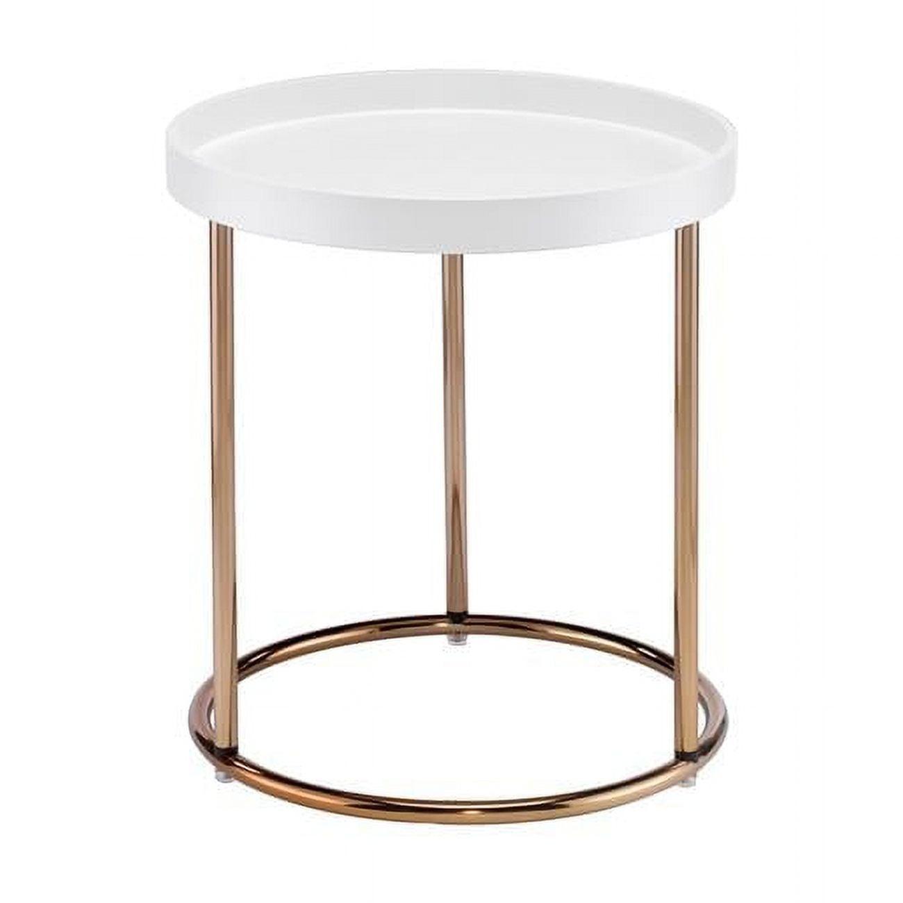 21.75" Edie Mid-Century Lipped Edge Accent Table - Ore International