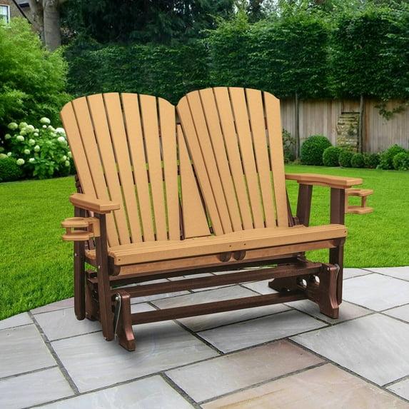 OS Home and Office Furniture Outdoor Gliding Plastic Bench