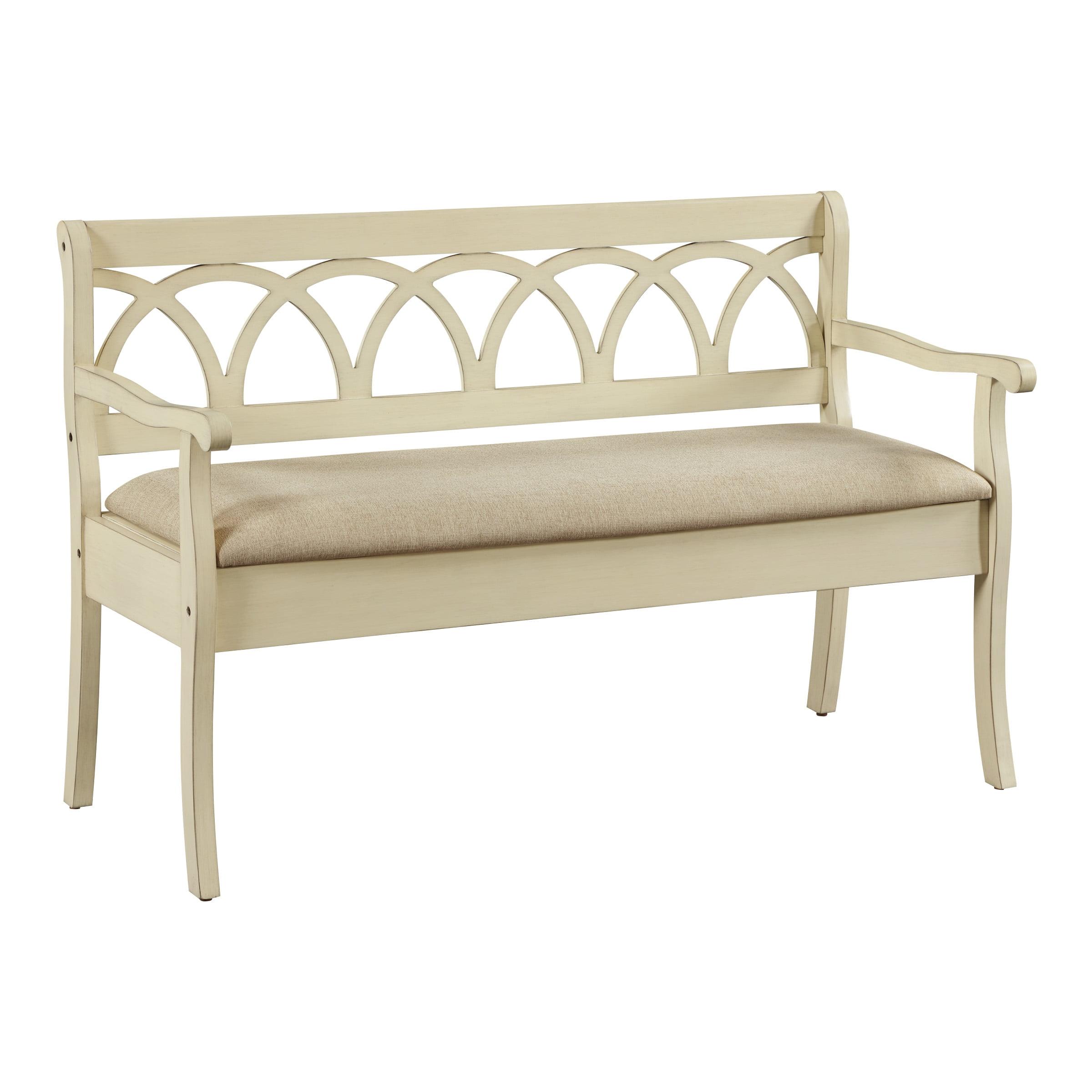 Coventry Storage Bench Beige/White - OSP Home Furnishings